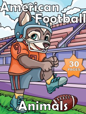 American Football Animals Cover Coloring Pages