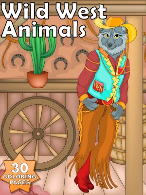 Animals - Wild West Animals - 30 Coloring Pages