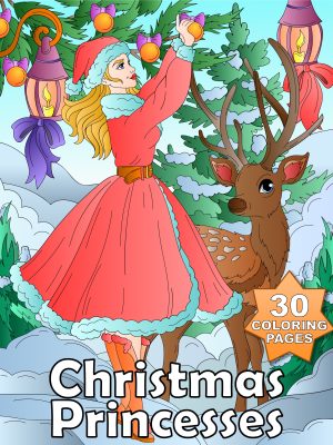 Princess - Christmas Princesses - 30 Coloring Pages