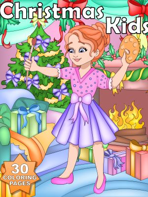 Christmas - Christmas Kids - 30 Coloring Pages