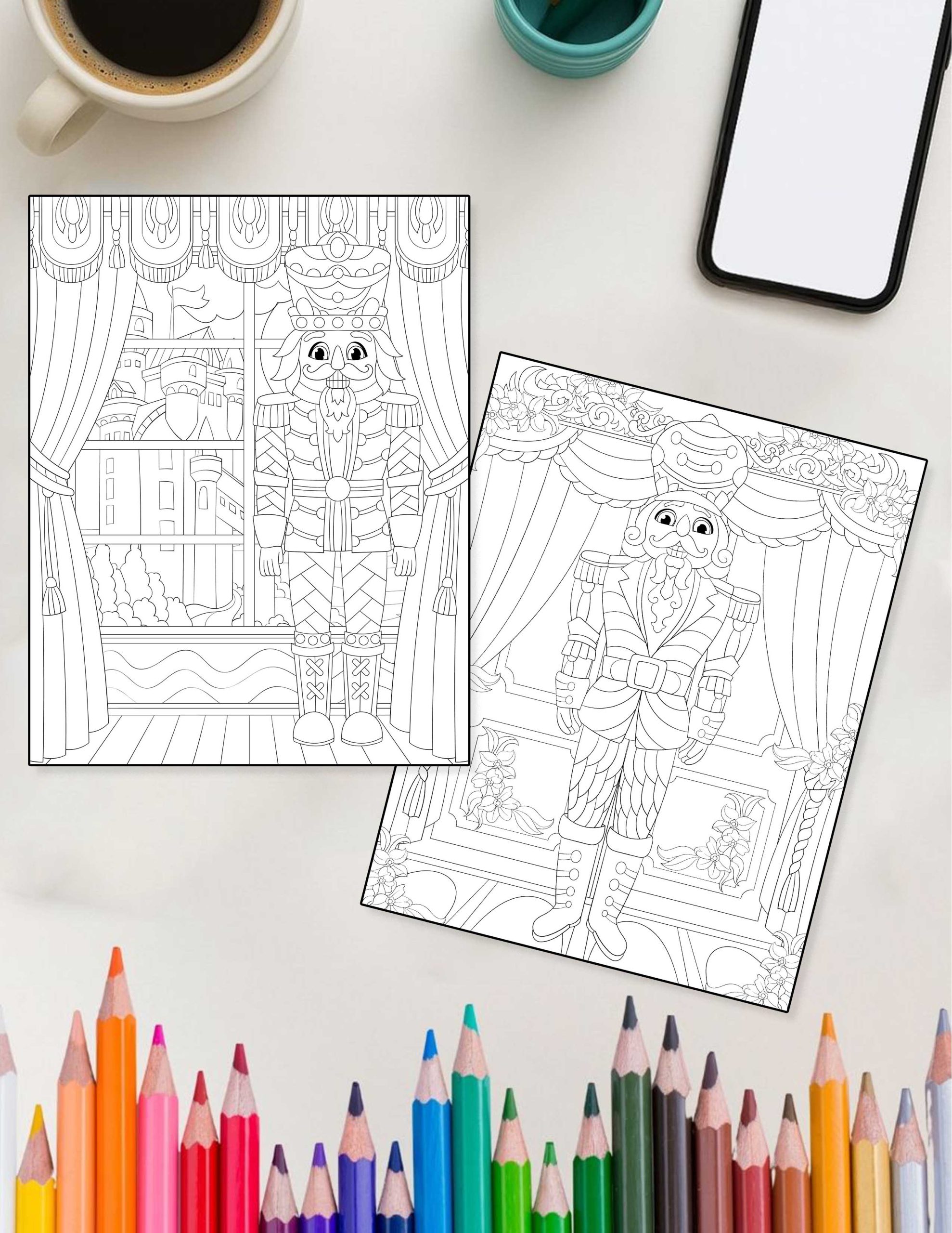 Story - The Nutcracker - 30 Holiday Coloring Pages - Image 4