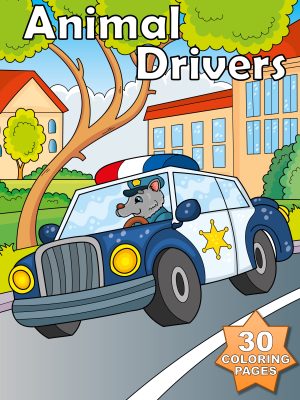 Vehicles - Animal Drivers - 30 Coloring Pages